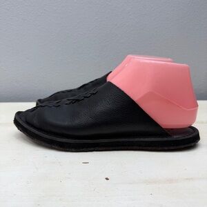 Free People Black Leather Nova Pointed Mules Size 8